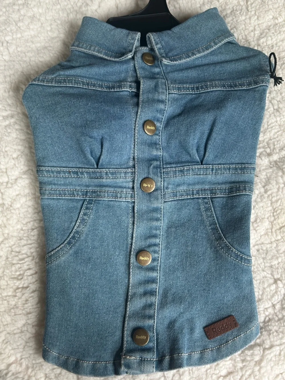New Reddy denim dog dress M